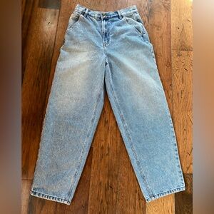 Chelsea & Violet High Waisted Wide Leg Barrel Jeans